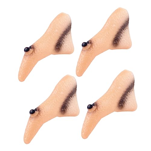 FRCOLOR 4 Stück Teiliges Hexennasen Halloween Kostüm Zubehör Realistische Hexen Nasen Party Deko für Karneval Maskerade und Kostümpartys von FRCOLOR