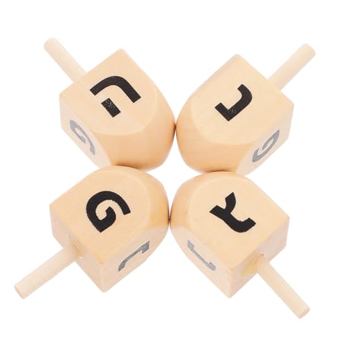 FRCOLOR 4 Stück Teiliges Holz Dreidel Handbemalt Interaktives Chanukka für Erwachsene Vielseitig Nutzbar als Bastelset und Festliche Dekoration für Familienfeiern FRCOLOR 4 Stück Teiliges Holz Dreidel Handbemalt Interaktives Chanukka für Erwachsene Vielseitig Nutzbar als Bastelset und Festliche Dekoration für Familienfeiern von FRCOLOR