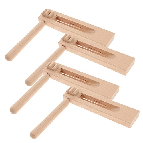 FRCOLOR 4 Stück Teiliges Holz Ratsche Pädagogisches Musikinstrument Geräuschvoll Sicher Glatt für Jungen und Mädchen Lernspaß FRCOLOR 4 Stück Teiliges Holz Ratsche Pädagogisches Musikinstrument Geräuschvoll Sicher Glatt für Jungen und Mädchen Lernspaß von FRCOLOR