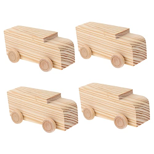 FRCOLOR 4 Stück Teiliges Holzauto Bastelset zum Bemalen Handgefertigtes DIY Fahrzeug Modell Glatte Oberfläche Kindergarten Bastelspielzeug für Kreative Naturbelassen und Individuell FRCOLOR 4 Stück Teiliges Holzauto Bastelset zum Bemalen Handgefertigtes DIY Fahrzeug Modell Glatte Oberfläche Kindergarten Bastelspielzeug für Kreative Naturbelassen und Individuell von FRCOLOR