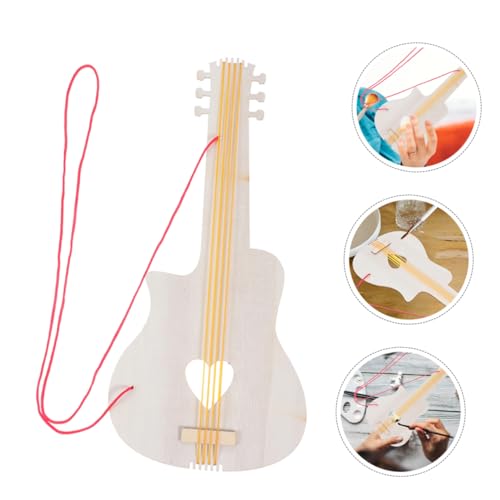 FRCOLOR 4 Stück Teiliges Holzgitarre DIY Robuste Holzbauweise Handliche für Kleine Hände für Kreative und Bastelprojekte Pädagogisches Musikinstrument für Kinderzimmer FRCOLOR 4 Stück Teiliges Holzgitarre DIY Robuste Holzbauweise Handliche für Kleine Hände für Kreative und Bastelprojekte Pädagogisches Musikinstrument für Kinderzimmer von FRCOLOR