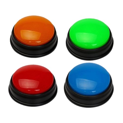 FRCOLOR 4 Stück Teiliges Interaktive Antwortsummer für Quizspiele Kinderwettbewerb mit Licht und Sound für Klassenzimmer und Familienspiele Fördert Aufmerksamkeit und Reaktionsfähigkeit von FRCOLOR