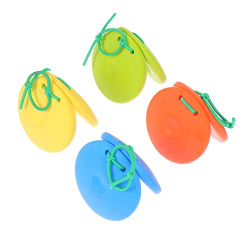 FRCOLOR 4 Stück Teiliges Kastagnetten für Pädagogisches Schlaginstrument Bunte Farben Sicher für Kleinkinder Fördert Musikalisches Talent und Rhythmusgefühl im Vorschulalter FRCOLOR 4 Stück Teiliges Kastagnetten für Pädagogisches Schlaginstrument Bunte Farben Sicher für Kleinkinder Fördert Musikalisches Talent und Rhythmusgefühl im Vorschulalter von FRCOLOR