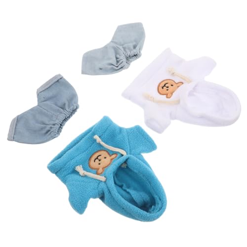 FRCOLOR 4 Stück Teiliges Kleine Bärenkleidung Hoodie und Jeans für Stofftiere DIY Kuscheltier Outfit mit Pfauenblauem Hoodie und Hellblauen Denim Hosen für Individuelle Bärenbekleidung FRCOLOR 4 Stück Teiliges Kleine Bärenkleidung Hoodie und Jeans für Stofftiere DIY Kuscheltier Outfit mit Pfauenblauem Hoodie und Hellblauen Denim Hosen für Individuelle Bärenbekleidung von FRCOLOR