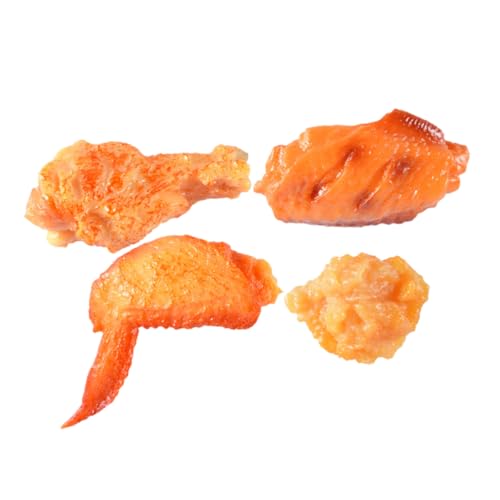 FRCOLOR 4 Stück Teiliges Künstliche Hähnchenschenkel und Flügel Imitiertes Gebratenes Hühnchen Lebensmittelechtes Simuliertes Essensmodell für Rollenspiele Küchen Dekoration FRCOLOR 4 Stück Teiliges Künstliche Hähnchenschenkel und Flügel Imitiertes Gebratenes Hühnchen Lebensmittelechtes Simuliertes Essensmodell für Rollenspiele Küchen Dekoration von FRCOLOR