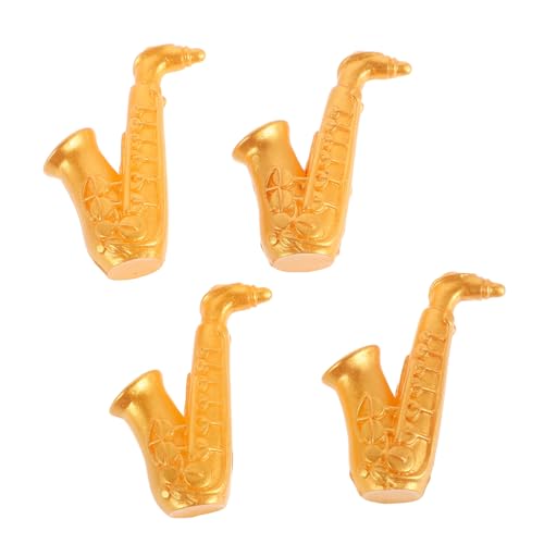 FRCOLOR 4 Stück Teiliges Mini Saxophon für Puppenhaus Realistische Musikinstrument Nachbildung Detailreiches Miniatur Saxophon als Dekoratives Accessoire für Kreative und Sammler FRCOLOR 4 Stück Teiliges Mini Saxophon für Puppenhaus Realistische Musikinstrument Nachbildung Detailreiches Miniatur Saxophon als Dekoratives Accessoire für Kreative und Sammler von FRCOLOR