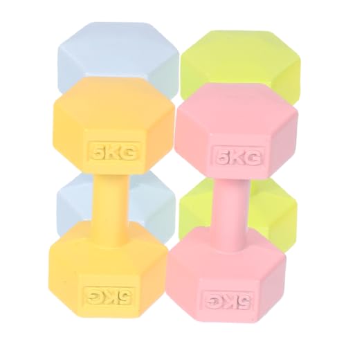 FRCOLOR 4 Stück Teiliges Mini-hanteln Realistische Puppenhaus Fitnessgeräte Farbige Mini-Gewichte Grün Blau Gelb Kompakt und Leicht Puppenzubehör für Kreatives und Gym-Dekoration von FRCOLOR