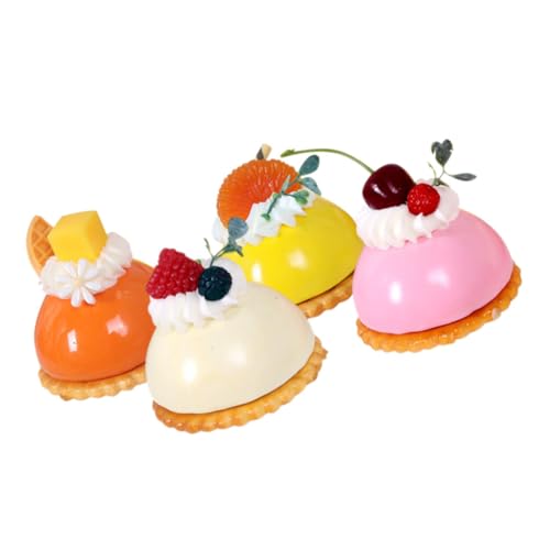 FRCOLOR 4 Stück Teiliges Miniatur Kuchenmodelle Detailgetreue Französische Cupcake Dekorationen in Pastellfarben Realistische Dessert Ornamente für Küchen und Wohnraumgestaltung FRCOLOR 4 Stück Teiliges Miniatur Kuchenmodelle Detailgetreue Französische Cupcake Dekorationen in Pastellfarben Realistische Dessert Ornamente für Küchen und Wohnraumgestaltung von FRCOLOR