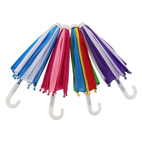 FRCOLOR 4 Stück Teiliges Miniatur Puppenregenschirm Realistische Mini Regenschirme für Puppen Lebensechte Detailreiche Puppenzubehör Farbenfrohe Regen Schirmmodelle für Puppenhäuser FRCOLOR 4 Stück Teiliges Miniatur Puppenregenschirm Realistische Mini Regenschirme für Puppen Lebensechte Detailreiche Puppenzubehör Farbenfrohe Regen Schirmmodelle für Puppenhäuser von FRCOLOR