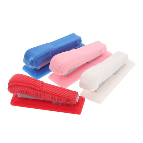 FRCOLOR 4 Stück Teiliges Miniatur heftgerät aus Langlebigem Pla für Puppenhaus Bürodekoration Realistische Mini Tacker in Weiß Blau Rot Zubehör für Puppen und Miniatur Schreibtisch FRCOLOR 4 Stück Teiliges Miniatur heftgerät aus Langlebigem Pla für Puppenhaus Bürodekoration Realistische Mini Tacker in Weiß Blau Rot Zubehör für Puppen und Miniatur Schreibtisch von FRCOLOR