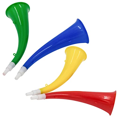 FRCOLOR 4 Stück Teiliges Party Tröten Tragbare Lärmmacher Spielzeuge Bunte Spaß Hörner zum Anfeuern bei Sportveranstaltungen und Konzerten Robustes Hornspielzeug für Fans Zufällige Farbe FRCOLOR 4 Stück Teiliges Party Tröten Tragbare Lärmmacher Spielzeuge Bunte Spaß Hörner zum Anfeuern bei Sportveranstaltungen und Konzerten Robustes Hornspielzeug für Fans Zufällige Farbe von FRCOLOR