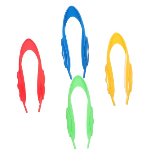FRCOLOR 4 Stück Teiliges Pinzettenset aus Kunststoff Montessori Lernspielzeug für Feinmotorik Bunte Sichere Kindertweezers für Experiment und Bastelarbeiten FRCOLOR 4 Stück Teiliges Pinzettenset aus Kunststoff Montessori Lernspielzeug für Feinmotorik Bunte Sichere Kindertweezers für Experiment und Bastelarbeiten von FRCOLOR