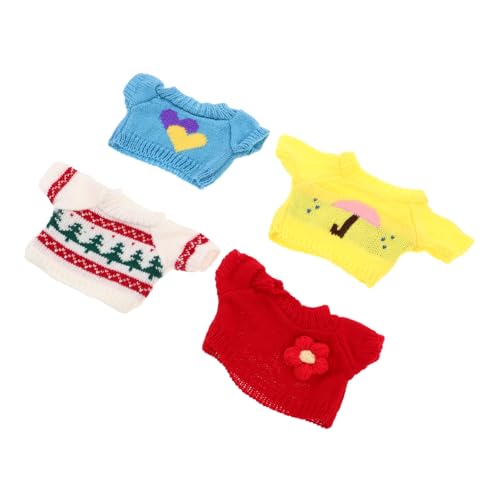 FRCOLOR 4 Stück Teiliges Plüsch Bär Pullover für Puppen Weiche Kuscheltier Kleidung mit Weihnachtsbaum Regenschirm Blume Herz Mustern Leicht zu Reinigen Vielseitig für Dekoration FRCOLOR 4 Stück Teiliges Plüsch Bär Pullover für Puppen Weiche Kuscheltier Kleidung mit Weihnachtsbaum Regenschirm Blume Herz Mustern Leicht zu Reinigen Vielseitig für Dekoration von FRCOLOR