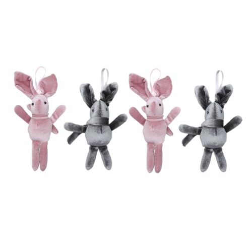 FRCOLOR 4 Stück Teiliges Plüschhase Anhänger Niedliche Hängende Kaninchenpuppe Weiches Stofftier in Rosa und Kreative Kinderzimmer Dekoration Kuscheliges für Mädchen FRCOLOR 4 Stück Teiliges Plüschhase Anhänger Niedliche Hängende Kaninchenpuppe Weiches Stofftier in Rosa und Kreative Kinderzimmer Dekoration Kuscheliges für Mädchen von FRCOLOR