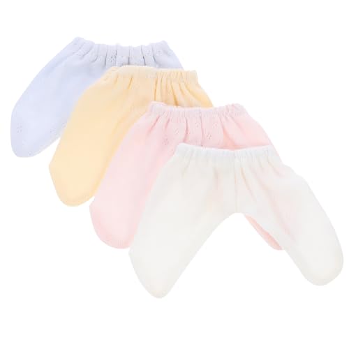 FRCOLOR 4 Stück Teiliges Puppen Hosen aus Baumwolle Ersatzkleidung für Puppen Weiß Gelb und Blau Stilvolle Leggings für Babypuppen für Mädchen FRCOLOR 4 Stück Teiliges Puppen Hosen aus Baumwolle Ersatzkleidung für Puppen Weiß Gelb und Blau Stilvolle Leggings für Babypuppen für Mädchen von FRCOLOR