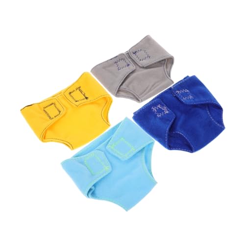 FRCOLOR 4 Stück Teiliges Puppenwindeln mit Realistische Babywindeln aus Sicherem Geeignet für Puppen Fördert Empathisches Rollenspiel und Puppenzubehör von FRCOLOR