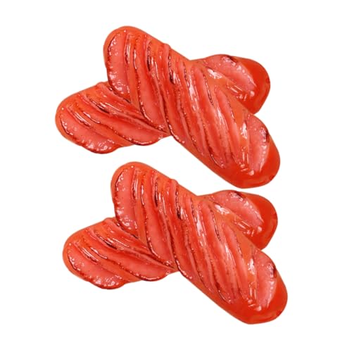 FRCOLOR 4 Stück Teiliges Realistisch Simulierte Bratwurst Requisiten für Food Photography Food Prop Künstliche Grilldekoration für Restaurants Bäckereien und Küchen von FRCOLOR
