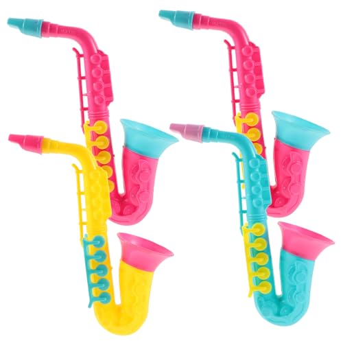 FRCOLOR 4 Stück Teiliges Saxophon für Simuliertes Musikinstrument Farbenfrohes Sicheres für Musikalische Früherziehung für Junge Mädchen und Kreative Spielstunden FRCOLOR 4 Stück Teiliges Saxophon für Simuliertes Musikinstrument Farbenfrohes Sicheres für Musikalische Früherziehung für Junge Mädchen und Kreative Spielstunden von FRCOLOR
