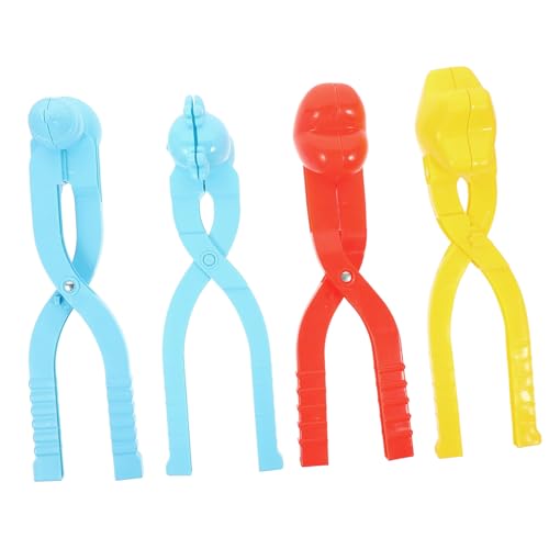 FRCOLOR 4 Stück Teiliges Schneeballformer Handgriff Kinderfreundliches Winter-schneespielzeug Leichter Clip für Schnelle Schneeballherstellung Schützt Hände vor Kälte für von FRCOLOR