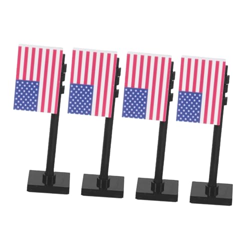 FRCOLOR 4 Stück Teiliges Set Miniatur Amerikanische Flaggen Militärische Bausteine für Unabhängigkeitstag Spielzeugfiguren Zubehör für Kreative Szenen und Rollenspiele FRCOLOR 4 Stück Teiliges Set Miniatur Amerikanische Flaggen Militärische Bausteine für Unabhängigkeitstag Spielzeugfiguren Zubehör für Kreative Szenen und Rollenspiele von FRCOLOR