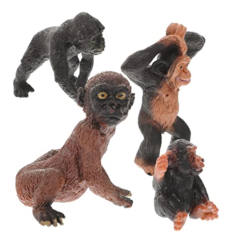 FRCOLOR 4 Stück Teiliges Set Realistischer Schimpansen Figuren Lebensechte Tiermodelle für Kreativität und Konzentration für Dekoration FRCOLOR 4 Stück Teiliges Set Realistischer Schimpansen Figuren Lebensechte Tiermodelle für Kreativität und Konzentration für Dekoration von FRCOLOR