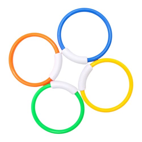 FRCOLOR 4 Stück Teiliges Tauchspielzeug für Bunte Schwimmringe für Pool Wasserspielzeug für Sommer und Unterhaltsame Tauchspiele im Freien FRCOLOR 4 Stück Teiliges Tauchspielzeug für Bunte Schwimmringe für Pool Wasserspielzeug für Sommer und Unterhaltsame Tauchspiele im Freien von FRCOLOR