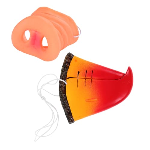 FRCOLOR 4 Stück Teiliges Tierkostüm Requisiten Realistische Schweinenase Papageien Schnabel für Cosplay Partys und Festivals Bequem und Wiederverwendbar für Erwachsene FRCOLOR 4 Stück Teiliges Tierkostüm Requisiten Realistische Schweinenase Papageien Schnabel für Cosplay Partys und Festivals Bequem und Wiederverwendbar für Erwachsene von FRCOLOR