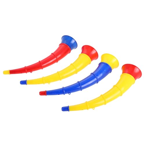 FRCOLOR 4 Stück Teiliges Trumpetenspielzeug für Kleinkinder Kindergarten Musikinstrument Lautes Hornspielzeug für Sport Party und Klassenzimmer Fördert Kreativität und Sprachentwicklung von FRCOLOR