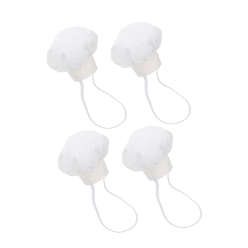 FRCOLOR 4 Stück Teiliges Weiße Mini Kochmützen für Puppen Hochwertige Baumwoll Hauben als Niedliches Puppenzubehör für Rollenspiele Puppenhaus Dekoration und Kreative DIY Projekte FRCOLOR 4 Stück Teiliges Weiße Mini Kochmützen für Puppen Hochwertige Baumwoll Hauben als Niedliches Puppenzubehör für Rollenspiele Puppenhaus Dekoration und Kreative DIY Projekte von FRCOLOR