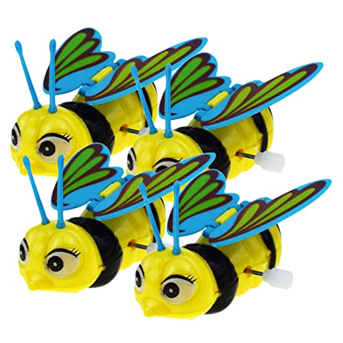 FRCOLOR 4 Stück Teiliges Wind Up Bienendesign Springend und Laufend Kinderfreundliches Abs Material Kompakt und Handlich für Lustiges Zubehör für Kleine von FRCOLOR