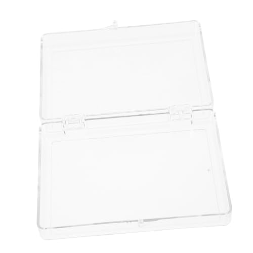 FRCOLOR 4 Stück Transparente Kunststoffbox mit Deckel Pokerkarten Aufbewahrungsbox Langlebiger Organizer für Spielkarten Trading Cards und Kleine Gegenstände Praktisch und Leicht zu von FRCOLOR