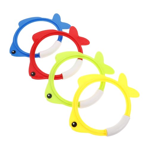FRCOLOR 4 Stück Unterwasser Tauchspielzeug für Tauchringe Farben für Schwimmbadspiele Wasserspielzeug zur Steigerung des Selbstvertrauens Beim Tauchen und Schwimmen FRCOLOR 4 Stück Unterwasser Tauchspielzeug für Tauchringe Farben für Schwimmbadspiele Wasserspielzeug zur Steigerung des Selbstvertrauens Beim Tauchen und Schwimmen von FRCOLOR