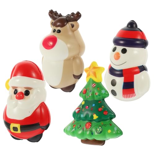 FRCOLOR 4 Stück Weihnachtliche PU Stretch-spielzeuge Elastische Stressabbau-Figuren mit Niedlichem Rentier-Design Langlebig und Reißfest als Partydeko für Zuhause oder Büro FRCOLOR 4 Stück Weihnachtliche PU Stretch-spielzeuge Elastische Stressabbau-Figuren mit Niedlichem Rentier-Design Langlebig und Reißfest als Partydeko für Zuhause oder Büro von FRCOLOR