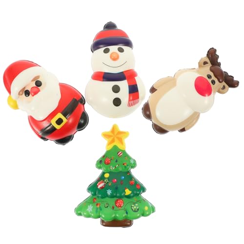 FRCOLOR 4 Stück Weihnachtliches Squishy Elastische Stressabbau REH-Figur Langlebiges Weiches PU Material als für Angstlinderung bei Kindern und Erwachsenen FRCOLOR 4 Stück Weihnachtliches Squishy Elastische Stressabbau REH-Figur Langlebiges Weiches PU Material als für Angstlinderung bei Kindern und Erwachsenen von FRCOLOR