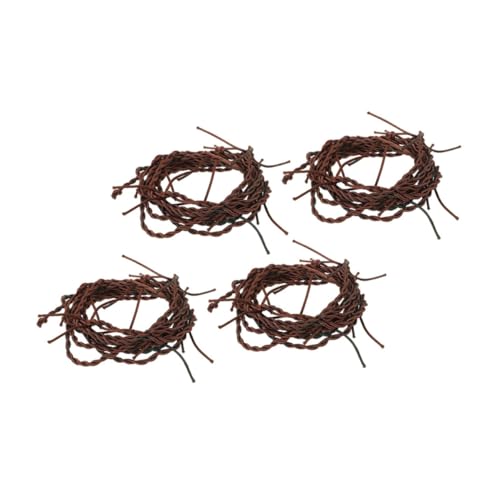 FRCOLOR 4 Stücke Fake Stacheldraht Dekoration für Halloween und Western Partys Realistische Requisiten für Gruselige Atmosphären Vielseitig Einsetzbar für Kostüme Spukhäuser und Partys von FRCOLOR