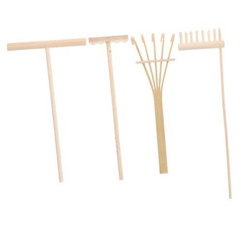 FRCOLOR 4 Stücke Mini Zen Garten Set Teiliges Bamboo Rechenwerkzeug für Sand Tischdeko für Zuhause und Büro für Meditation und Entspannende Aktivität zur Gestaltung von Sandmustern FRCOLOR 4 Stücke Mini Zen Garten Set Teiliges Bamboo Rechenwerkzeug für Sand Tischdeko für Zuhause und Büro für Meditation und Entspannende Aktivität zur Gestaltung von Sandmustern von FRCOLOR