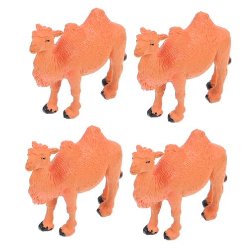FRCOLOR 4 Stücke Teiliges Miniatur Kamel Modell PVC Tierfigur Ornamente Realistisch Detailreich für Kinderzimmer Dekoration und Naturwissenschaftliche Bildung FRCOLOR 4 Stücke Teiliges Miniatur Kamel Modell PVC Tierfigur Ornamente Realistisch Detailreich für Kinderzimmer Dekoration und Naturwissenschaftliche Bildung von FRCOLOR