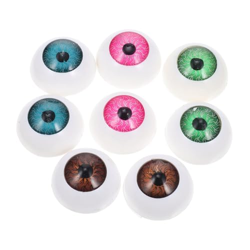 FRCOLOR 40 Stück Halloween Puppen Augen Kunststoff Hohl Augenbälle DIY Masken Basteln Party Deko für Gruselige Atmosphäre von FRCOLOR