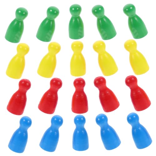 FRCOLOR 40 Stück Holz Schachfiguren in Rot Gelb Blau und Grün Ersatzteile für Brettspiele Tragbare Spielsteine für Kreative Denkentwicklung und Strategisches Spiel FRCOLOR 40 Stück Holz Schachfiguren in Rot Gelb Blau und Grün Ersatzteile für Brettspiele Tragbare Spielsteine für Kreative Denkentwicklung und Strategisches Spiel von FRCOLOR