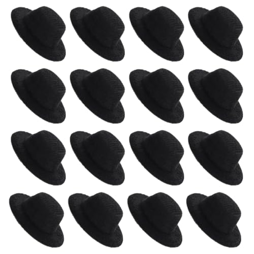 FRCOLOR 40 Stück Mini High Top Hüte für Puppen Schneemänner und DIY Dekorationen Vielseitige Miniatur Kopfbedeckungen für Kreative Projekte und Partys von FRCOLOR