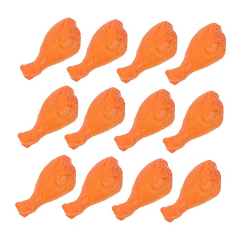 FRCOLOR 40 Stück Miniature Chicken Legs Lebensmittel Modell Realistische Miniatur Hähnchenschenkel Langlebige Farbtreue Simulation für Puppenhaus Küche Detailgetreue Nachbildung für von FRCOLOR