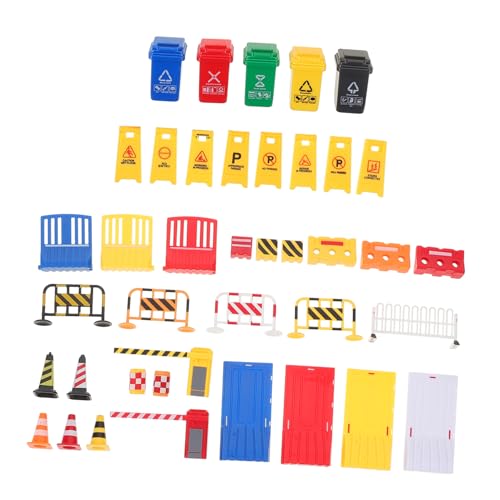 FRCOLOR 40 Stück Plastikschild Spielset mit Verkehrsconen und Fußgängerüberweg Interaktives Lernspielzeug für Verkehrssicherheit FRCOLOR 40 Stück Plastikschild Spielset mit Verkehrsconen und Fußgängerüberweg Interaktives Lernspielzeug für Verkehrssicherheit von FRCOLOR
