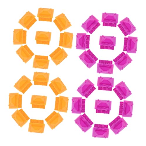 FRCOLOR 40 Stück Teiliges Ersatzspielset Brettspiel Häuser Spielsteine in Leuchtenden Farben Hochwertige Zubehörteile für Gesellschaftsspiele als Ersatz für Große Spielfiguren und von FRCOLOR