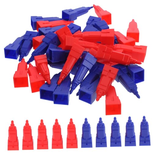 FRCOLOR 40 Stück Teiliges Ersatzspielset für Brettspiele Kleine Bunte Gebäudeteile für Victory Schachspiel Zubehör Handlich Leicht für Spielspaß und Denkanregung FRCOLOR 40 Stück Teiliges Ersatzspielset für Brettspiele Kleine Bunte Gebäudeteile für Victory Schachspiel Zubehör Handlich Leicht für Spielspaß und Denkanregung von FRCOLOR