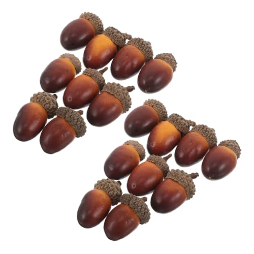 FRCOLOR 40 Stück Teiliges Kleine Künstliche Eicheln für Basteln und Dekoration Naturgetreue Deko Nüsse mit Authentischem Design Leicht und Vielseitig für Herbst Hochzeit und FRCOLOR 40 Stück Teiliges Kleine Künstliche Eicheln für Basteln und Dekoration Naturgetreue Deko Nüsse mit Authentischem Design Leicht und Vielseitig für Herbst Hochzeit und von FRCOLOR
