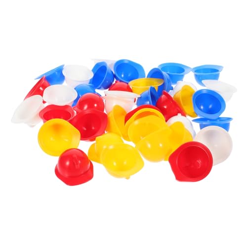FRCOLOR 40 Stück Teiliges Mini Bauhelm Modell Bunte Puppen schutzhelme Dekorative Baustellenhelme für Puppen Vielseitig Einsetzbar Party deko Kompakt und Realistisch Gestaltet von FRCOLOR