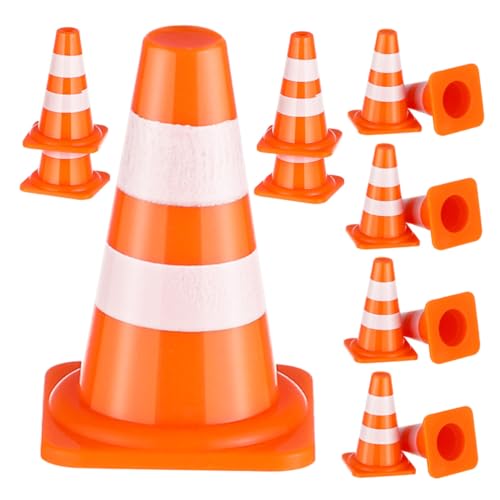 FRCOLOR 40 Stück Teiliges Mini Trainingskegel Set für Windfeste Tragbare Sportkegel Pädagogisches Verkehrslernpielzeug Realistische Straßen und Verkehrssimulation Kreativ und Vielseitig von FRCOLOR