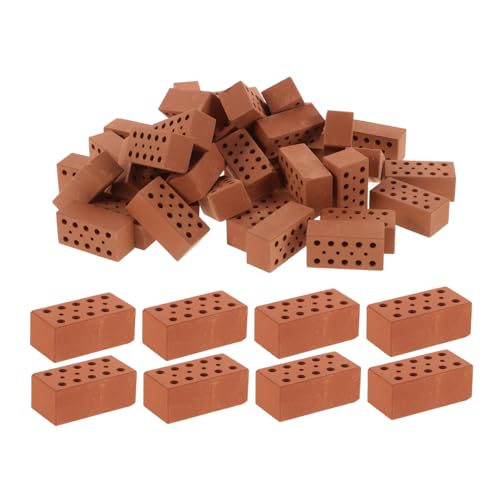 FRCOLOR 40 Stück Teiliges Miniatur Ziegelsteine Praktische Bausteine für Architektur Modellbau Feinmotorik und Räumliches Geeignet für Mini Haus Layout und Sandtisch Gestaltung FRCOLOR 40 Stück Teiliges Miniatur Ziegelsteine Praktische Bausteine für Architektur Modellbau Feinmotorik und Räumliches Geeignet für Mini Haus Layout und Sandtisch Gestaltung von FRCOLOR