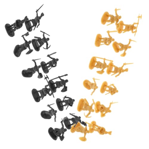 FRCOLOR 400 Stück Mini Ritter Figuren aus Robustem Kunststoff Mittelalterliche Soldaten für Sammelsets Rollenspiele und Mittelalter Partyzubehör von FRCOLOR