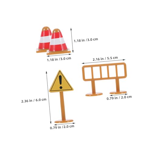 FRCOLOR 45 Stück Teiliges Mini Verkehrszeichen Spielset für Robustes Kunststoff Straßenverkehrszeichen Interaktives Lernspiel für Mädchen und Jungen Kompakt Reisefreundlich Fördert von FRCOLOR